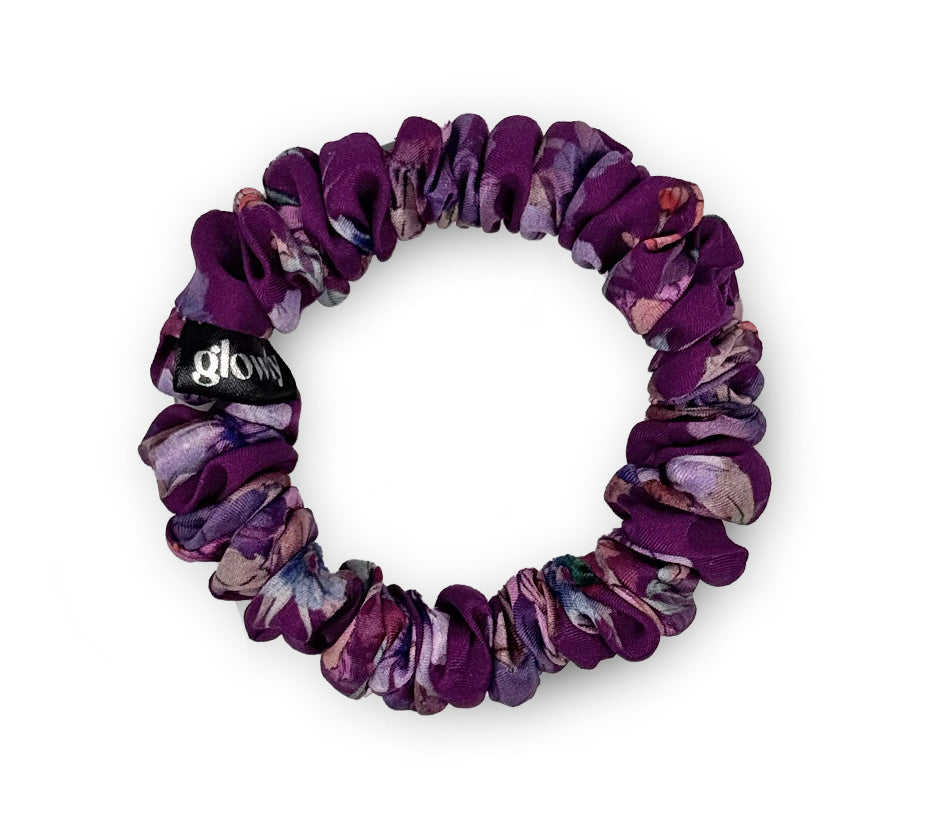 Mini hedvábná scrunchie - Violette