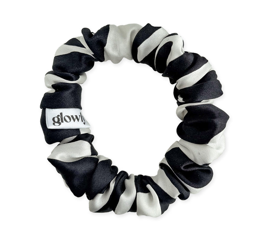 Mini hedvábná scrunchie - Safari